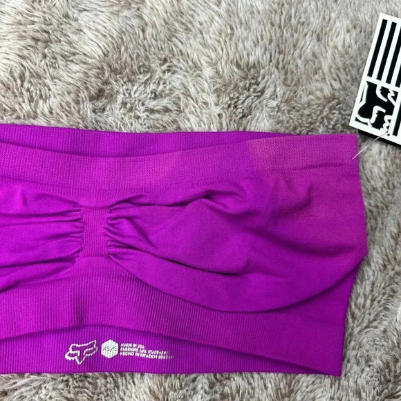 Womens Fox Racing HELLO! Bandeau Purple Top Size XS/S New - Picture 12 of 13